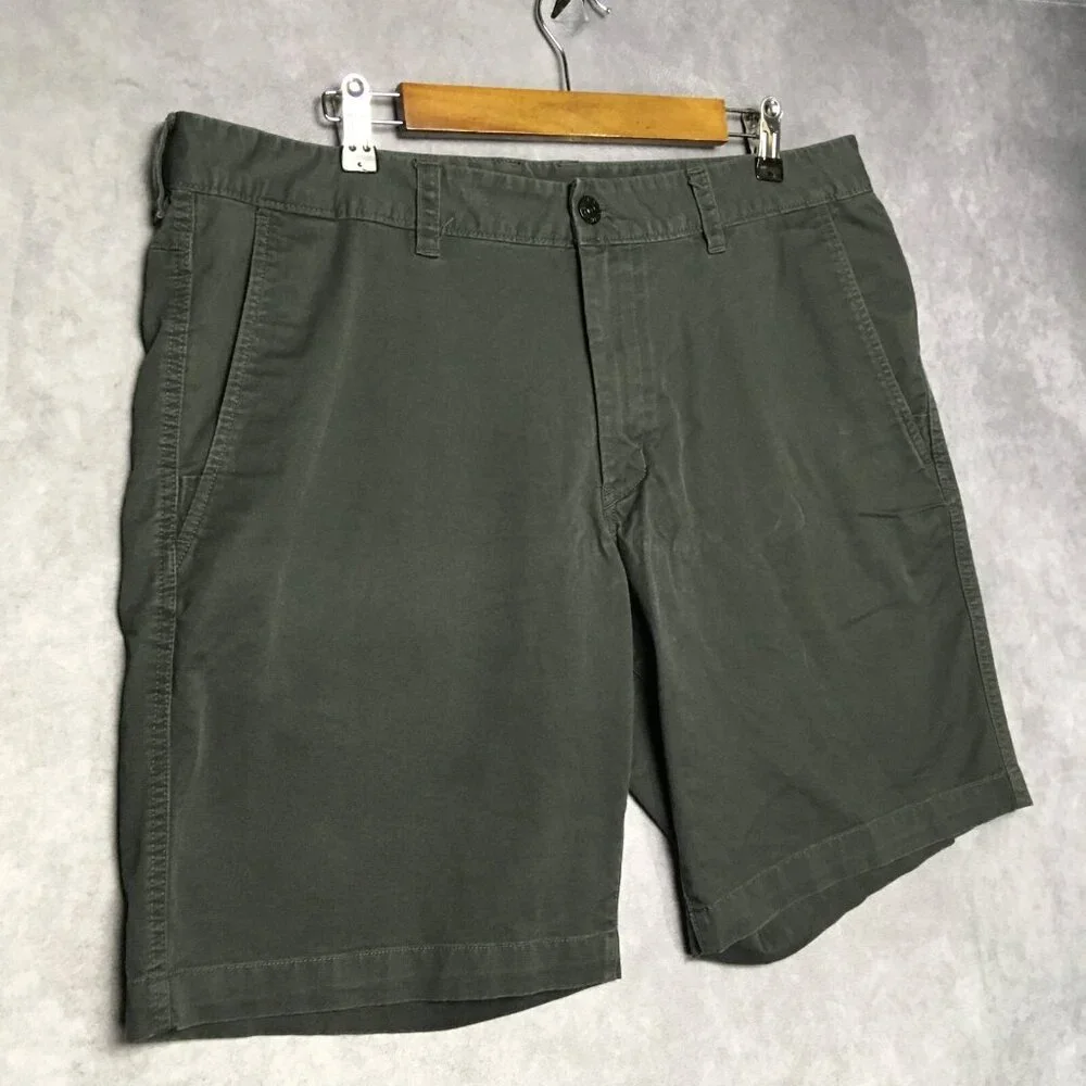The North Face Mens Shorts‎ size 36 Dark Blue Flat Front Cotton Stretch Casual